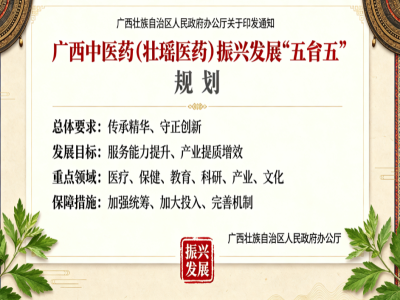 广西壮族自治区人民政府办公厅关于印发《广西中医药（壮瑶医药）振兴发展“十五五”规划》的通知